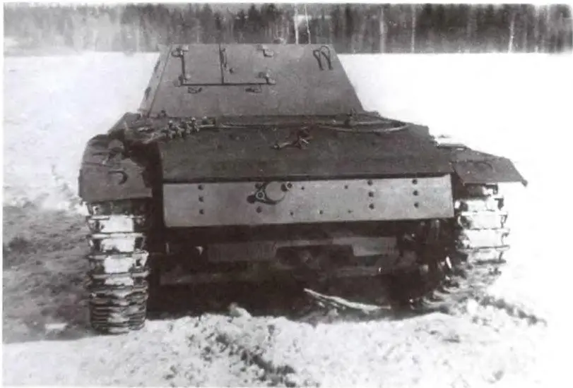 Опытный образец самоходки СУ76И вид сзади Софринский полигон март 1943 года - фото 84