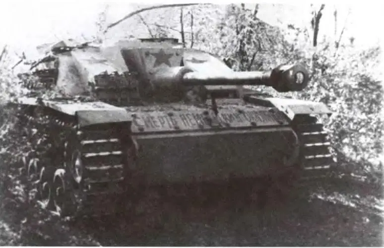 Трофейная самоходка StuG 40 из состава 5й гвардейской танковой бригады 4й - фото 101
