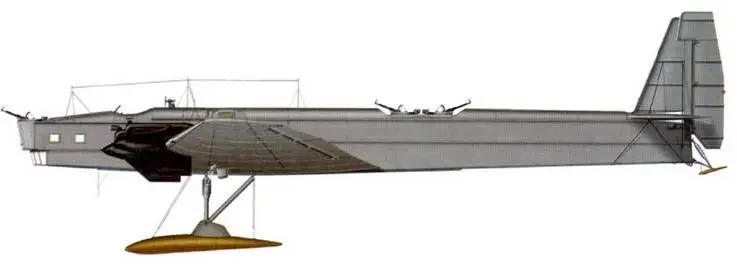 Опытный АНТ6 с моторами BMWVI февраль 1931 г ТБ3 РД из состава - фото 151