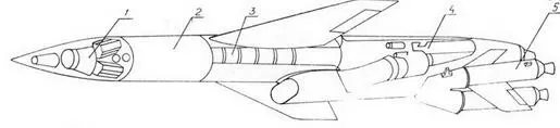 На снимках и схемах вверху слева Ту126 справа ракета 75 ее схема 1 - фото 2