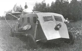 Аэросани НКЛ1642 в ходе испытаний летом 1942 г на колесах Внизу НКЛ1642 - фото 131