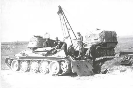 Ремонт танков Т34 в полевых условиях в годы Великой Отечественной войны - фото 8