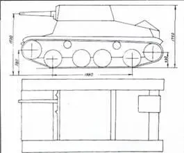 Эскиз СУ Т341 Т43 завода 185 1934 год Эскиз танка Т43 завода 185 - фото 46