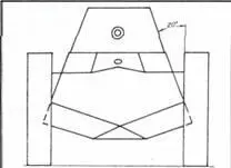 Эскиз танка Т43 завода 185 Вид спереди без масштаба Опишем вкратце - фото 48