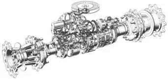ГМТ 4НР250 танка Леопард1 ГМТ подобная КроссДрайв модели CD850 с - фото 140