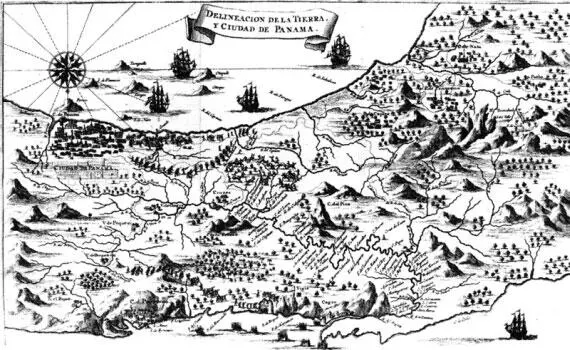 Карта Панамского побережья XVII в Первая состояла в том что Панама - фото 24