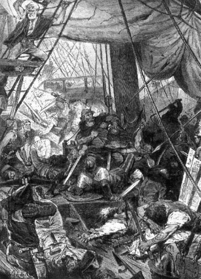 Клаус Штёртебеккер в битве у Гельголанда Гравюра из собрания гамбургского - фото 52