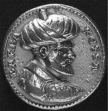 Медаль на которой выгравирован профиль ХайрадДина Барбароссы После смерти - фото 60