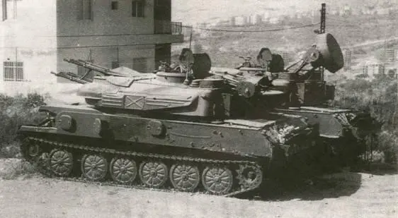 Шилки ЗСУ2Э4М сирийской армии в Бейруте 1987 год 26 марта 1963 года в - фото 47