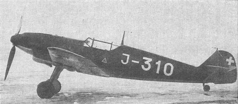Один из десяти Bf 109D1 поставленный Швейцарии данный самолет будет потерян - фото 87