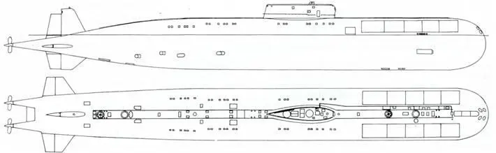 Атомная подводная лодка с крылатыми ракетами пр 661 К середине года на заводе - фото 15