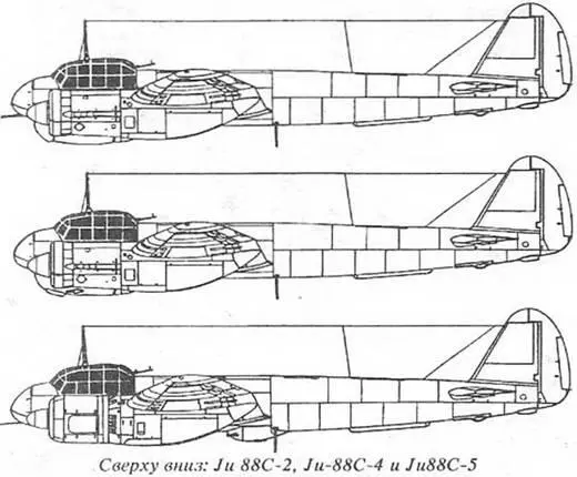 Ju 88С4 представляли собой настоящие истребители а не переделку - фото 53