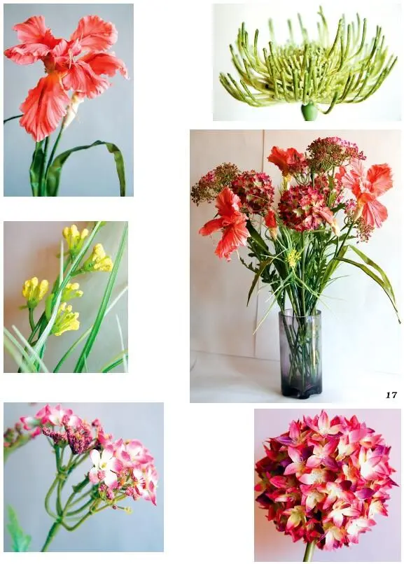 17 букет декоративных цветов из ткани 1822 декоративные цветы для - фото 148