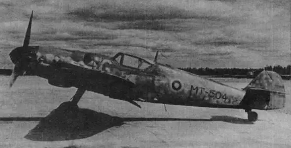 Финский Bf 109GI4 уже в послевоенной окраске обычно финны все равно именовали - фото 35