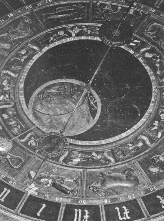 Рис 3 Старинные зодиакальные часы находящиеся за алтарем собора св Марии - фото 3