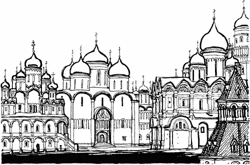 Москва третий Рим Три собора Кремля Благовещенский Успенский - фото 27