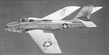 Истребитель F84F Тандерфлэш Сборка XF84H на заводе Рипаблик XF84H во - фото 107