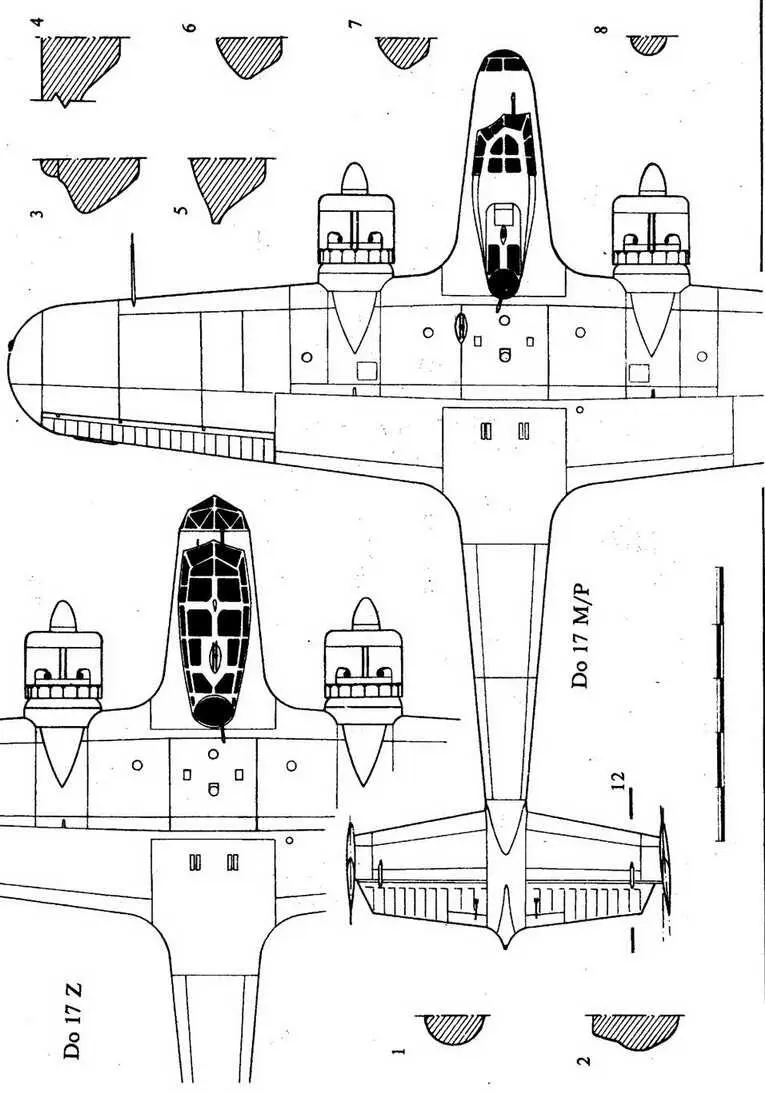 Тактикотехнические характеристики Do 17Z2 Тип четырехместный средний - фото 62