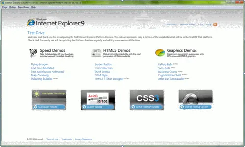IE9 Platform preview поддерживает HTML5 CSS3 кодеки H264MPEG4 и MP3ACC - фото 4
