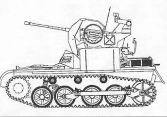 Flak 38 на базе легкого танка Pz Kpfwl 37см зенитные автоматы 37см - фото 96