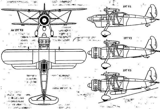 Ar 197 VI D1TSE впервые полетел в начале 1937 года в Варнемюнде и был - фото 52