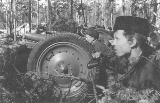 Командир огневого взвода полковушек на орудийных позициях С 1947 года - фото 8