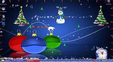 Новогодняя декорация Windows немыслима без диковинных скринсейверов коих в - фото 67