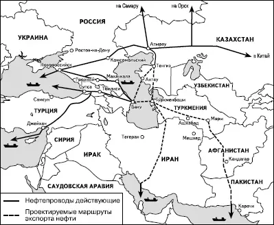 Рис 26 Основные маршруты транспортирования каспийской нефти Для - фото 38