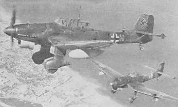 Ju 87R2 над Средиземным морем Подвеска 300л дополнительных баков под крыло - фото 84