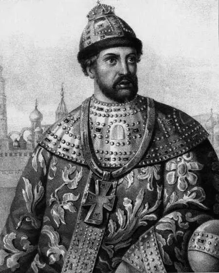 Царь Борис Федорович Годунов Царь Василий Шуйский у мощей царевича Димитрия - фото 8