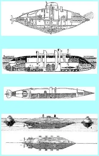 Подводные лодки XIX столетия Наутилус капитана Немо Да сударь Однако - фото 173
