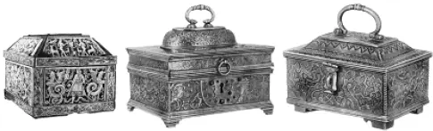 Костяной резной ларец медные шкатулка и ларчик XVII в После сна семья - фото 94