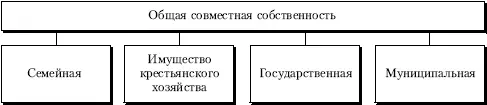 Рис 25Виды общей совместной собственности Многим людям хорошо известен такой - фото 19