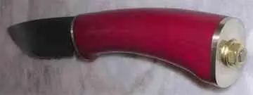 Рукоять из цельного куска тканной красной микарты не очень нравятся наборные - фото 1243