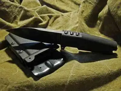 Насечки на обухе Shrapnel Да кстати рукоять накладная и съемная - фото 472