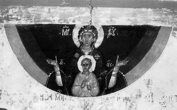 Рис 133 Богоматерь Знамение Фрагмент русской иконы XV века Государственый - фото 36