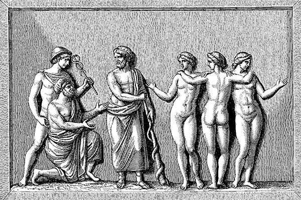 Рис 137 Эскулап и Грации Античный барельеф Взято из 1690 с 200 - фото 40