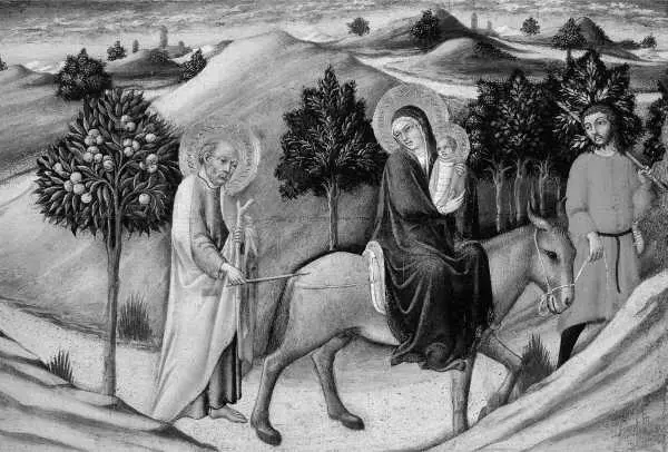 Рис 150 Бегство Святого Семейства в Египет Сано ди Пьетро Якобы середина - фото 53