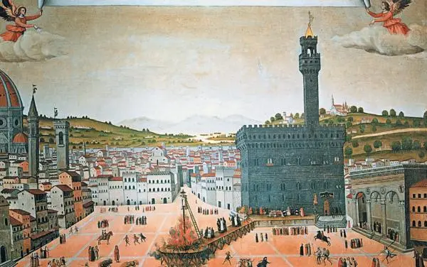 Рис 199 Сожжение Савонаролы Неизвестный флорентийский мастер Якобы 1498 - фото 105