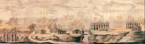 В И Баженов Панорама усадьбы Царицыно Акварель Ок 1775 г - фото 79