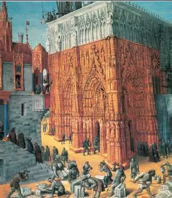 Ж Фуке Строительство собора Книжная миниатюра Вторая пол 15 в Графика - фото 275