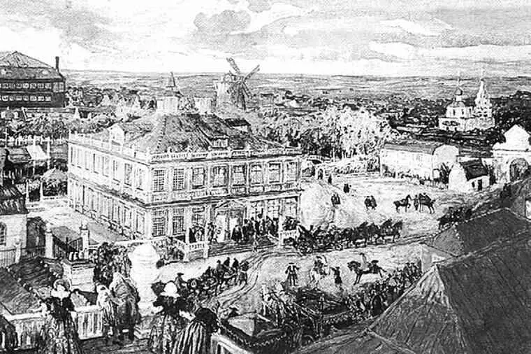 А Н Бенуа В Немецкой слободе Отъезд царя Петра I из дома Лефорта Но - фото 32