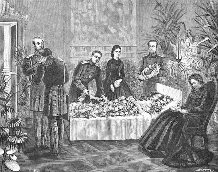 После кончины цесаревича Николая Александровича в Ницце 12 апреля 1865 г - фото 166