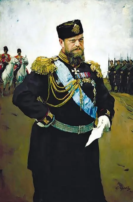 Валентин Серов Император Александр III на маневрах Мария Федоровна являлась - фото 63