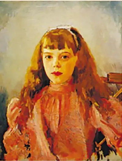 ВА Серов Портрет великий княжны Ольги Александровны 1893 ВА Серов - фото 74