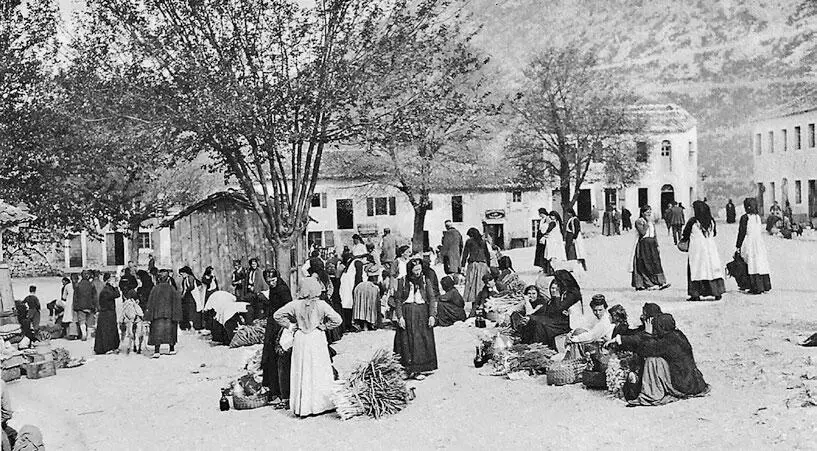 Сербские беженцы ожидают эвакуации Вирпазар Черногория Конец 19151916 гг - фото 28