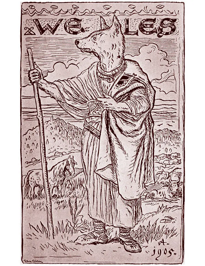 Изображение Велеса из книги Л Г Грея The Mythology of all races 1918 г Gray - фото 75