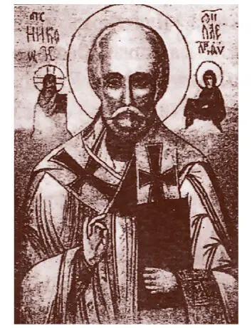 Киевская икона святого Николы Мокрого XI в iconartinfo Проблема смешения - фото 76