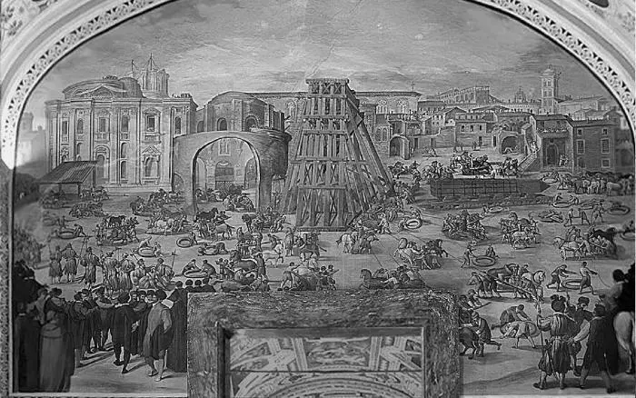 Рис 61 Перемещение зодчим Фонтаной в 1586 г обелиска установленного во - фото 44