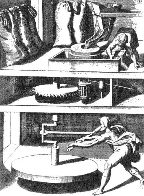 Рис 74 Ручная мельница с коленчатым рычагом В любом случае к тому времени - фото 59